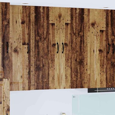 Zidni kuhinjski ormarić s policom 80 x 31 x 100 cm, staro drvo