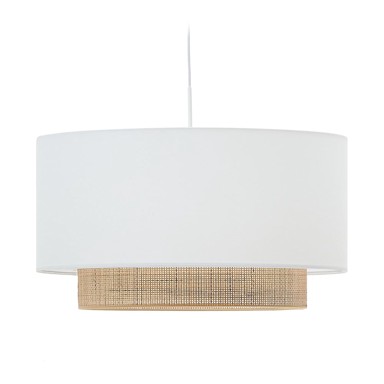 KAVE HOME Bijelo/u prirodnoj boji tekstilno sjenilo ø 60 cm Erna