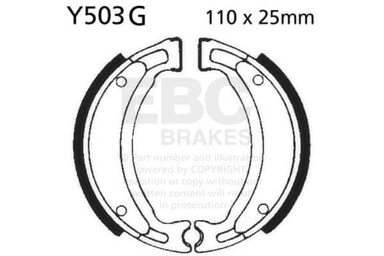 EBC Prorezne kočione papučice Y503G, set