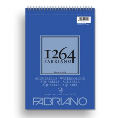 FABRIANO Blok spiralni top side Watercolour 1264, A4, 21x29,7cm, 300g, 30L