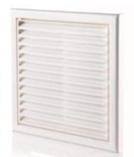 VENTS Podesiva ventilacijska rešetka MW120AR 188 x 188 mm s mrežicom, bijela