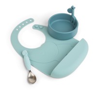 DONE BY DEER Moj prvi set za jelo Peekaboo, Deer friends Blue