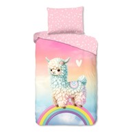 GOOD MORNING Pamučna dječja posteljina za krevet za jednu osobu 140x200 cm Chico ružičasta