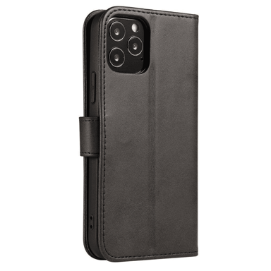 ONASI Maskica za Xiaomi Redmi Note 12 5G, kožna, preklopna, crna