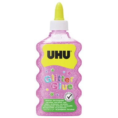 UHU Glitter ljepilo 177 ml rozo