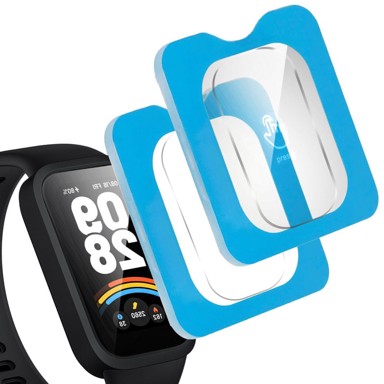 OVERBOARD Kaljena zaštitna stakla s okvirom za montažu za Xiaomi Smart Band 9 Active, 2 kom.
