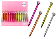 Dijamantna kemijska olovka, Sjajna, plavi uložak 0.7 mm