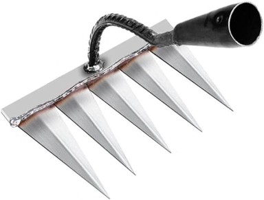 VIXSON PRONGSPRO Ručni vrtni alat za uklanjanje korova i grabljanje, čelik