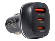 BLOW Auto punjač 68W 3 x USB-A + 2 x USB-C PD