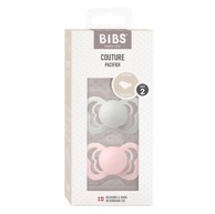 BIBS Duda varalica Couture, silikon, bijela/ružičasta (vel. 2)