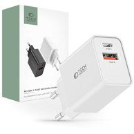 TECH-PROTECT Punjač zidni 2-port 30W QC, USB/USB-C, bijeli