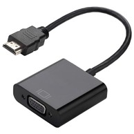 MANHATTAN Adapter, HDMI (M) na VGA (Ž), 30cm, crni