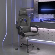 Igraća stolica od umjetne kože, crna, bez oslonca za noge