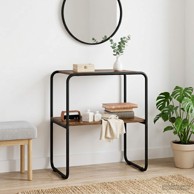 Konzolni stol, 80 x 42,5 x 70 cm, dimljeni hrast