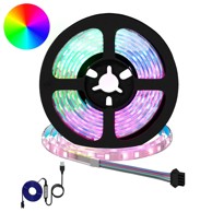 LED Traka, 12 kom, 1700 mm, bakar i plastika, crno-prozirna