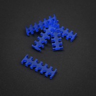 KING MOD SERVICE Organizator kablova 12-slot 3mm, mali, plavi, set od 5, ZUUV-111