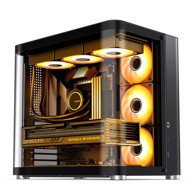 JONSBO Kućište TK-1 2.0, mini tower, micro-ATX, kaljeno staklno,crno