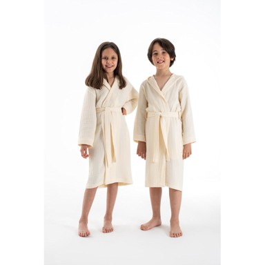 FOUTASTIC Krem dječji ogrtač od muslina veličina za, 7-8 godina Muslin