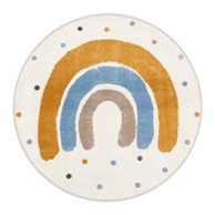 FD Oker žuti/boje slonovače dječji tepih ø120 cm Joyful Gold 