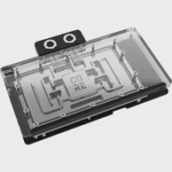 ALPHACOOL Vodeni blok za GPU Core GeForce RTX 5090 Gaming / Windforce, s pozadinskom pločom, akril, prozirna, srebrna