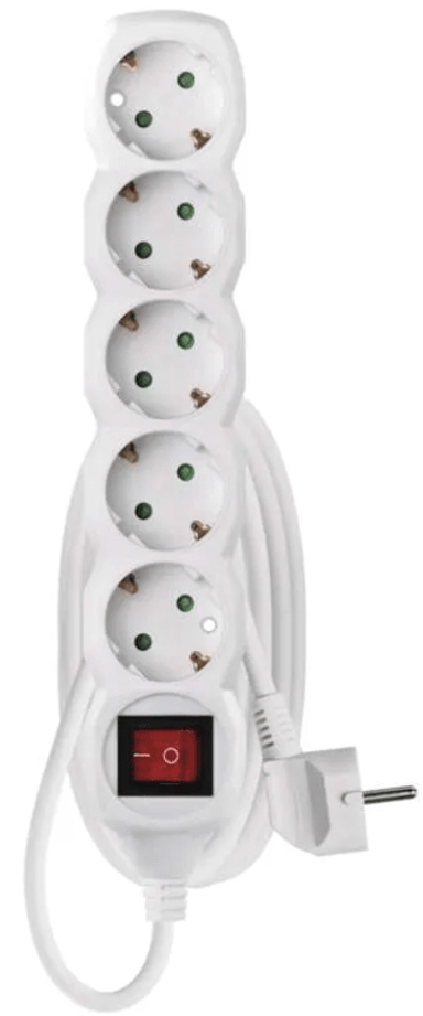 EMOS Produžni kabel P1521, 1,4 m, 5 utičnica, bijela 