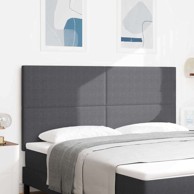 LED uzglavlje kreveta s LED rasvjetom 180 cm, tamnosivo, poliester