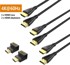 HDMI kabel 4K 60 Hz, 1,8 m, 3 kom. + kutni adapteri 90° i 270°