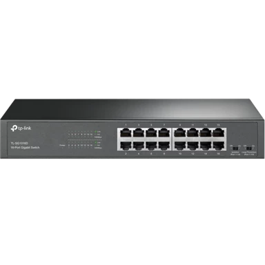 TP-LINK Mrežni preklopnik TL-SG1016D V12, 16-portni Gigabit Ethernet, stolna/zidna montaža