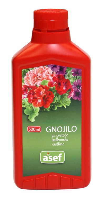 Tekuće gnojivo za cvatuće balkonsko i vrtno bilje ASEF 500 ml 806