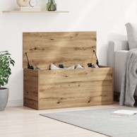Kutija za pohranu s poklopcem, 100x42x46 cm, Artisan hrast, od inženjerskog drveta