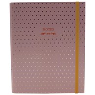 Kolegij Blok, B5, crte, 96 listova, s gumicom, dots, svijetlorozi