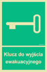 Znak ključ za izlaz u nuždi AC026, 100 x 150 mm