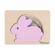 KINDSGUT Drvena reljefna puzzle Rabbit