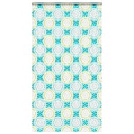 Rolo zavjesa za tuš s kazetom, 130x240 cm, ornament