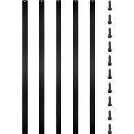 VEVOR Balustrade za palubu 75 x 2,5 cm crne boje