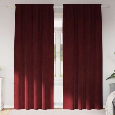 Zavjese za zamračivanje 140x260 cm 2kom, bordo