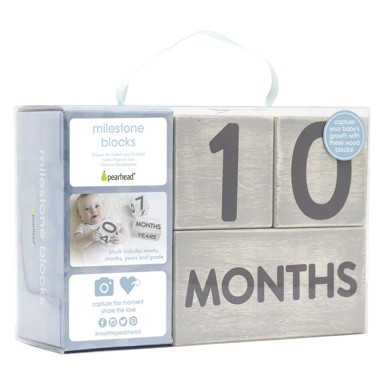 PEARHEAD Baby Age Drvene kocke, sive