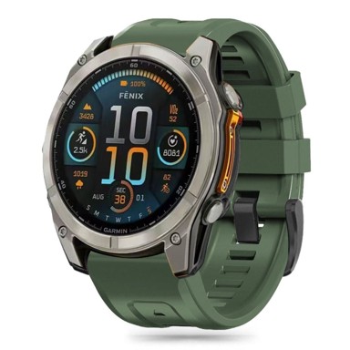 TECH-PROTECT Silicone remen za Garmin Fenix 5S / 5S Plus / 6S / 6S Pro / 7S / 8 43mm, military green