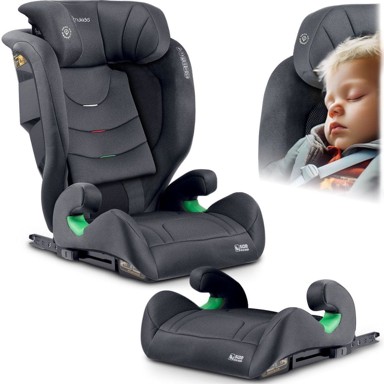 NUKIDO Autosjedalica, Louis Soft, ISOFIX, 15-36 kg, siva