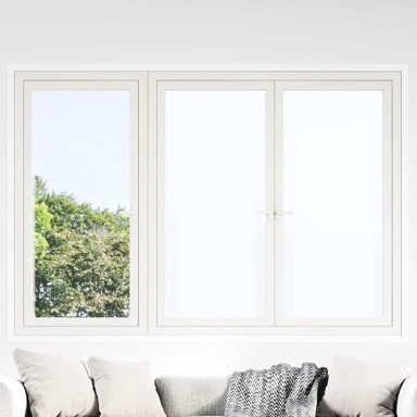 Statička folija za prozore Frosted, 45 × 1000 cm, PVC, bijela