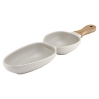 LADELLE Siva porculanska zdjela za posluživanje Essentials