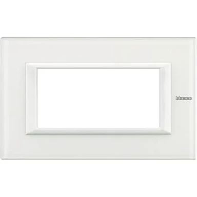 LEGRAND Axolute pokrovni okvir 4m bijelo staklo ha4804vbb