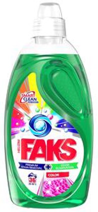 FAKS Gel Color Smart Clean, 36 pranja, 1.8 l