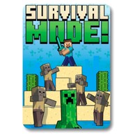 Minecraft dekica Survival Mode, 100x140 cm