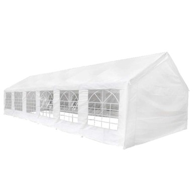 Tkanina za šator bez okvira, 12 × 6 m, PE, bijela