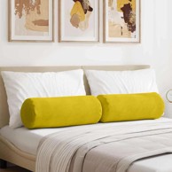 Valjkasti jastučići set 2 kom Ø25×70 cm kordura tekstil, žuti