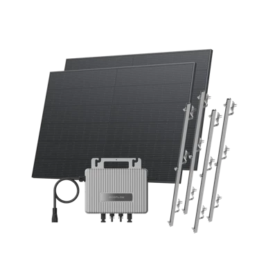 ECOFLOW Krovna solarna elektrana Stream, kosi krov, mikroinverter + 2×400W solarni paneli