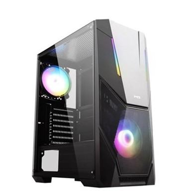 MS ARMOR Kućište V315 gaming, MIDI, ATX, window, crno, bez napajanja