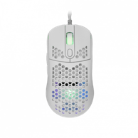 WHITE SHARK Miš Galahad GM-5007, bijeli, 6400 dpi, RGB, optički