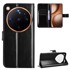 Preklopna futrola za Oppo Find X9 Ultra, novčanik Crazy Horse, crna